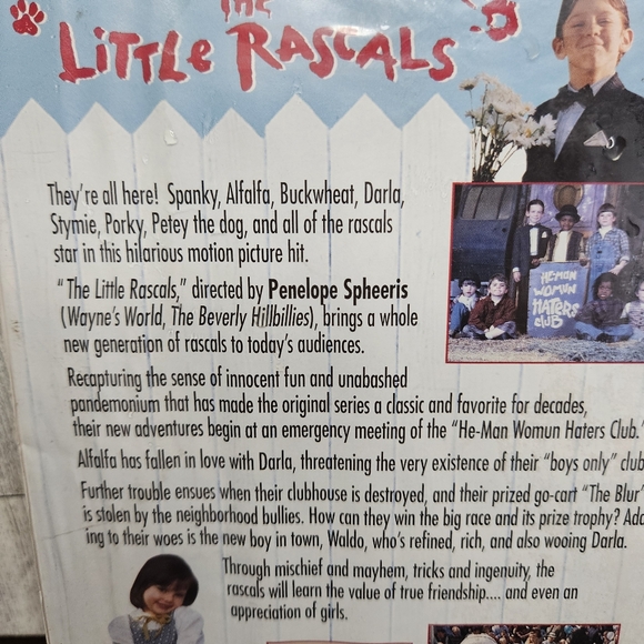 The Little Rascals VHS Mischief Loves Company! 1994 - Picture 6 of 6